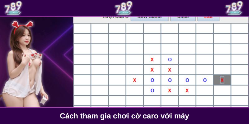 Cách tham gia chơi cờ caro với máy